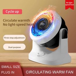 Home Heaters 220V Mini Electric Heater Smart Thermal Cycle Constant Temperature Office Room Desktop Fan Heater for Household Room Air Heaters HKD230904