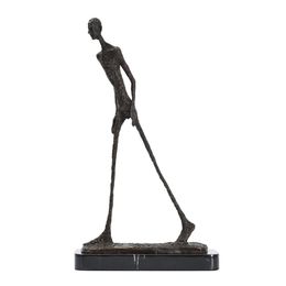 Walking Man Statue Bronze by Giacometti Replica Abstract Skeleton Sculpture Vintage Collection Art Home Decor 210329264L