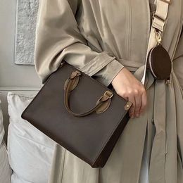 Designer bag genuine leather luxury vintage large capacity handbag embossed 2023 new shoulder bag wallet crossbody women's leather two in one limited edition