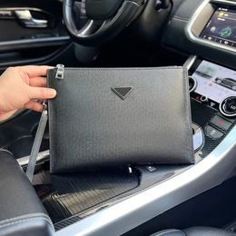 2023 Mens Clutch Bags designer bag black handbag pochette fashion womens handbags luxury clutch Triangle 5A quality luxury Briefcases