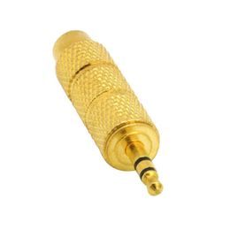 3.5mm Male to 6.5mm 1/4" FemaleJack Plug Stereo Headphone Microphone Audio Converter AV Gold Plated