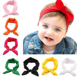 Hair Accessories Infant Headband Knot Tie Headwrap Cute Kids Hairband Turban Stretchy Baby Girls Po Prop Birthday Gifts