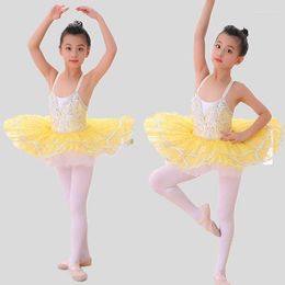 Stage Wear Children Ballet Little Swan Performance Costume Tutu Skirt Sling Lake Girl