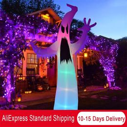 Other Event Party Supplies Halloween Inflatable 12FT Ghost with LED RGB Color Changing Light Indoor Outdoor Yard Lawn Decoration 230912