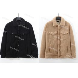 Designer Cashmere Jacket Mens Womens Warm Coats Fashion Lapel Neck Jackets Long Sleeve Outerwear