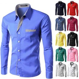 Men's Dress Shirts Long-sleeve Shirt Formal Design Casual Wear M-4XL Discount 2022170P