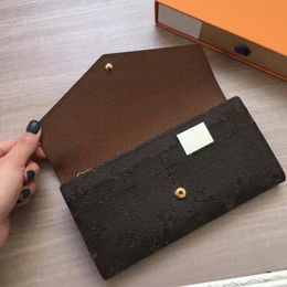 Wholesale luxury famous fashion women wallet card holder slot purse ladies with box high quality free shipping