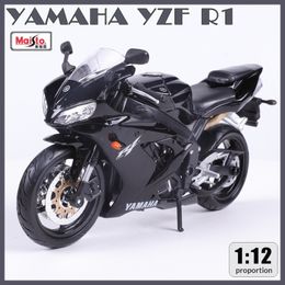 Diecast Model Maisto 1 12 YZF R1 Motorcycle Toys Die Cast Vehicles Collectible Hobbies 230912