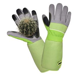 Oven Mitts Garden Thorn Proof Glove Unisex Gardening Gloves Lower Planting Yard Work Long Versatile For Rose Cactus 230914