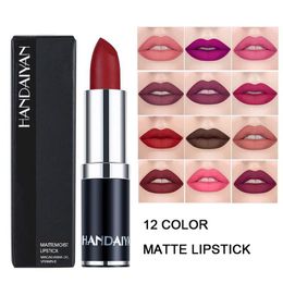 Lipstick Handaiyan Matte Veet 3G Red Lipsticks Long-Lasting Natural Makeup Woman Matt Lip Stick Drop Delivery Health Beauty Lips Dhuiq