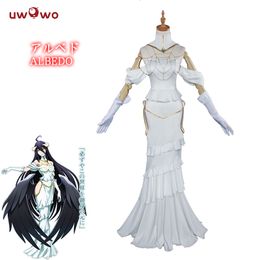 Theme Costume In Stock UWOWO Anime Albedo Cosplay Halloween Christmas Co White Dress 230912