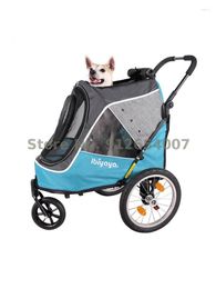 Dog Carrier Small And Medium-sized Cat Pet Cart Can Be Disassembled Washed Connected With Bicycle
