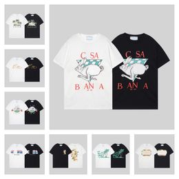 Fashion T Shirt Men Women Designers T-shirts Tees Apparel Tops Man S Casual Chest Letter Shirt Luxury Clothing Street Shorts Sleeve Clothes Casablanc-s Tshirts02