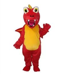 2024 Red Thorn Dragon Mascot Costume Adult Halloween Birthday party cartoon Apparel