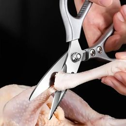 Kitchen Powerful Scissors Chicken Bone Scissors Stainless Steel Multi-Function Bottle Opener Scissors Fish Scale Scissors SK5