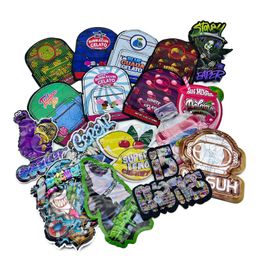 Runtz 3.5g Unique Shape Die Cut Runtz Packing Pressure Bags Mylar Bag Zipper Smell Proof Bags 420 Flowers Package bag