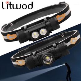 USB Rechargeable Headlight XM-L2 U3 Led Headlamp Power 18650 Battery Head Lamp Torch Waterproof for Camping Hunting1299n