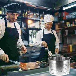 Double Boilers Metal Steamer Basket Stainless Steel Philtre Barrel Pot Leaky Stock Stewed Bucket Turkey Fryer