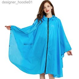 Women's Cape Outdoor Women's Rain Poncho Mountaineering Rain Slicker Waterproof Cape Raincoat rain Parka Portable Cycling Rain Poncho L230914