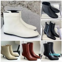 Women Autumn and Winter Luxury Canal Coco Bootie Fashion leather high-quality Sexy high-quality Romy Ankle