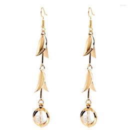 Dangle Earrings Ethnic Style Vintage 2023 Luxury Geometric Crystal Tassel Drop For Women Boho Jewellery Accessories