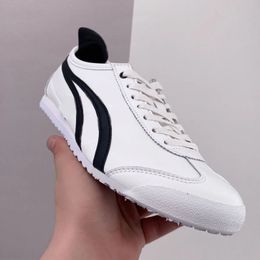 2024 Running Shoes Japa Tiger Mexico 66S Lifestyle Seakers Wome Me Desigers Cavas Shoes Black White Blue Red Yellow Beige Low Traiers SLIP-ON Loafer BIRCH/GREEN