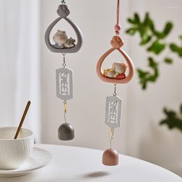 Decorative Figurines Wind Chime Hanging Ornament Gift Cute Bell Pendant Door Room Home Living Balcony Office Decor Gifts