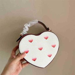 c-bag Heart Designer Bags Leather Shoulder Bag Love Designer Wallets Mini Crossbody Phone Lady Luxurys Handbag Tiny Coin Chain Purses 220818