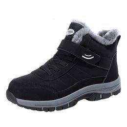 Dress Shoes Boots Men' Slip On Winter For Men Waterproof Ankle Male Snow Botines 2023 Black Botas Femininas y230912