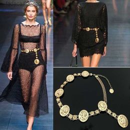 Belts 2023 High quality designer metal head waist chain body Jewellery Feminine Charm limited edition link belt Jewellery Q230914