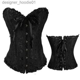Women's Shapers Bustiers Corsets Corset Top Sexy Lace Plus Size Women Bustier Overbust Gothic Lingerie Brocade Corpete Corselet Erotic Fashion XS-6XLBusti L230914