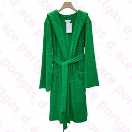 Vintage Jacquard Dress Gowns Sleepwear INS Fashion Green Towel Design Bath Robes Womens Autumn Winter Cotton Bathrobes New Arrived279n