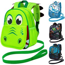 Backpacks Toddler Backpack with Leash 9.5" Kids Dinosaur Safety Leashes 230914