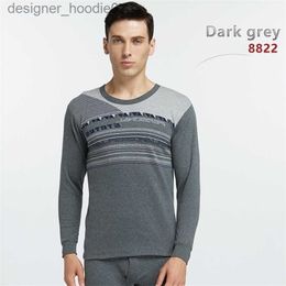 Men's Thermal Underwear 100% cotton Men long johns comfortable thermal underwear for Autumn and Spring inner wear sets 201126 L230914