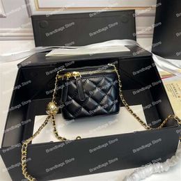 Tasarımcı mini kozmetik çantalar lüks kadınlar orgnizer çapraz vücut çantası crossbody makyaj makyaj çantaları yüksek kaliteli deri klasik fashi249w