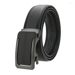 Belts LannyQveen Genuine Leather For Man Brand Customised Men's Automatic Buckle High Quality