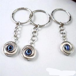 50Pcs EVIL EYE Kabbalah Charm Belt Chains key Ring Travel Protection DIY Jewelry 15 x 65mm Antique Silver2990