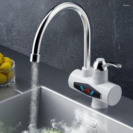 Kitchen Faucets 220V Electric Faucet Water Heater Temperature Display Instant For Bathroom Tankless