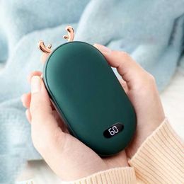 Home Heaters USB Hand Warmer Electric Hands Heater Mobile Power Supply Rechargeable Pocket Mini Pocket Cartoon Electric Heater Warmer HKD230904