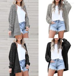 Women's Knits Womens Crochet Cardigan Sweater Kimonos Oversized Summer Open Front Outwear