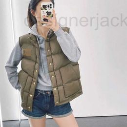 Women's Down & Parkas Designer Autumn Winter Down jacket Womens high-end new down jacket vest with vest leather embellishments J7AZ