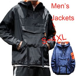 Men's Trench Coats Fashion Sports Waterproof Jacket Pullover Hooded Windbreaker Outdoor Soft Shell 230912