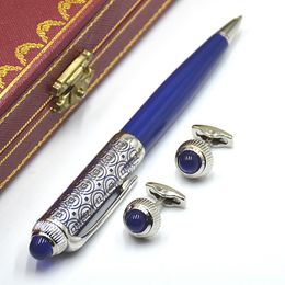 Best Christmas Gift Pen Set - AAA High Quality R Series Ct Metal Ballpoint Pen Office Writing Ball Pens With Cufflinks And Box Packaging