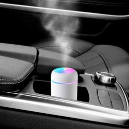 Humidifiers Mini Portable Humidifier Ultrasonic Air Humidifier Soft Colourful Light Essential Oil Diffuser Home Mister Car Purifier Cool Mist Maker L230914