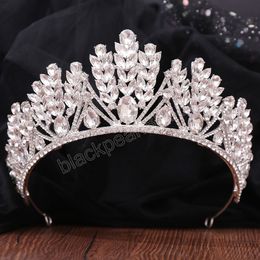 Wedding Hair Tiara Crystal Bridal Tiara Crown Diadem Veil Tiaras Wedding Hair Accessories Headpieces Head Jewellery