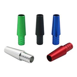 Aluminum Alloy Joint Portable Adapter Connector Holder Filter Tube Cigarette For Diameter 12mm Hookah Shisha Silicone Hose Smoking Accessories