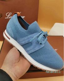 Mens Casual Flats Sneakers Luxury designer Lace Up Womens Mesh Breathable Summer Walk Shoes