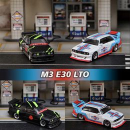Diecast Model SW In Stock 1 64 E30 M3 Diorama Car Collection Miniature Carros Toys Street Weapon 230912