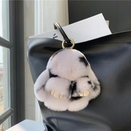 Plush Keychains Keychain Pendant Adorable Bunny Accessories Super Soft Rabbit Doll Backpack Decor for Girls Gifts 230912