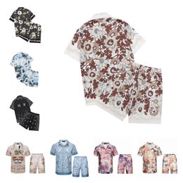 Camicie casual da uomo t-shirt da uomo firmate set Masao camicia casual e camicia corta da donna in seta allentata t-shirt da uomo di alta qualità Trasporto gratuito